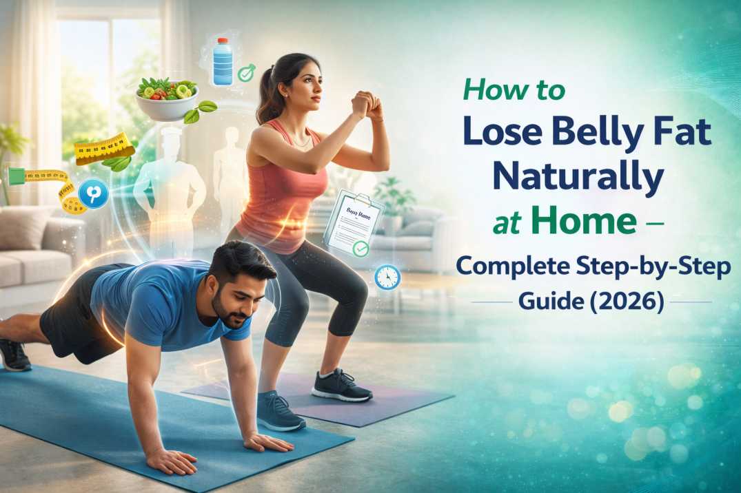How to Lose Belly Fat Naturally at Home – Complete Step-by-Step Guide (2026)