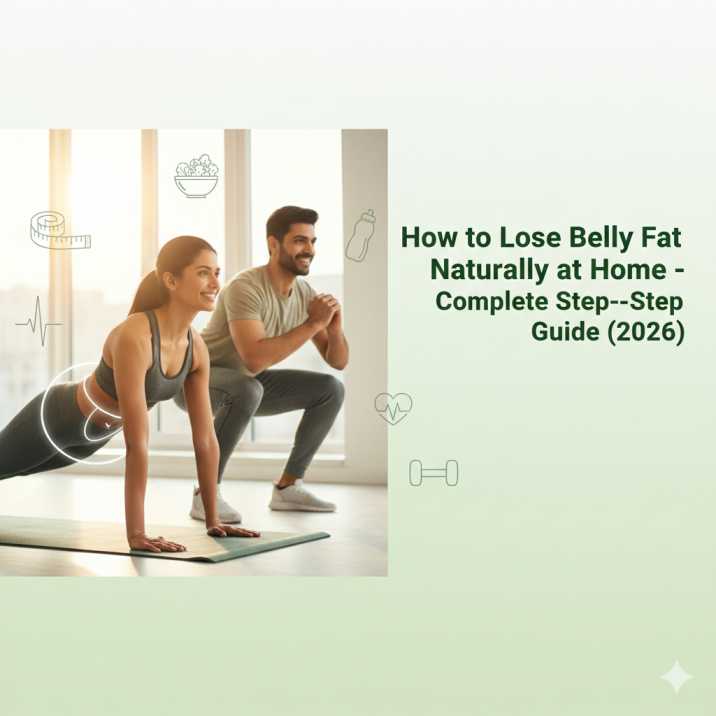 How to Lose Belly Fat Naturally at Home – Complete Step-by-Step Guide (2026)